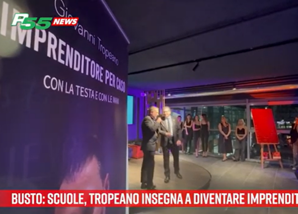 Giovanni Tropeano parla nelle scuole di Busto Arsizio di come diventare imprenditori: “Studenti interessati, è entusiasmante”